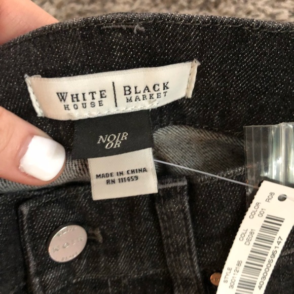 NWT White House | Black Market Dark Gray Jeans - Picture 6 of 8